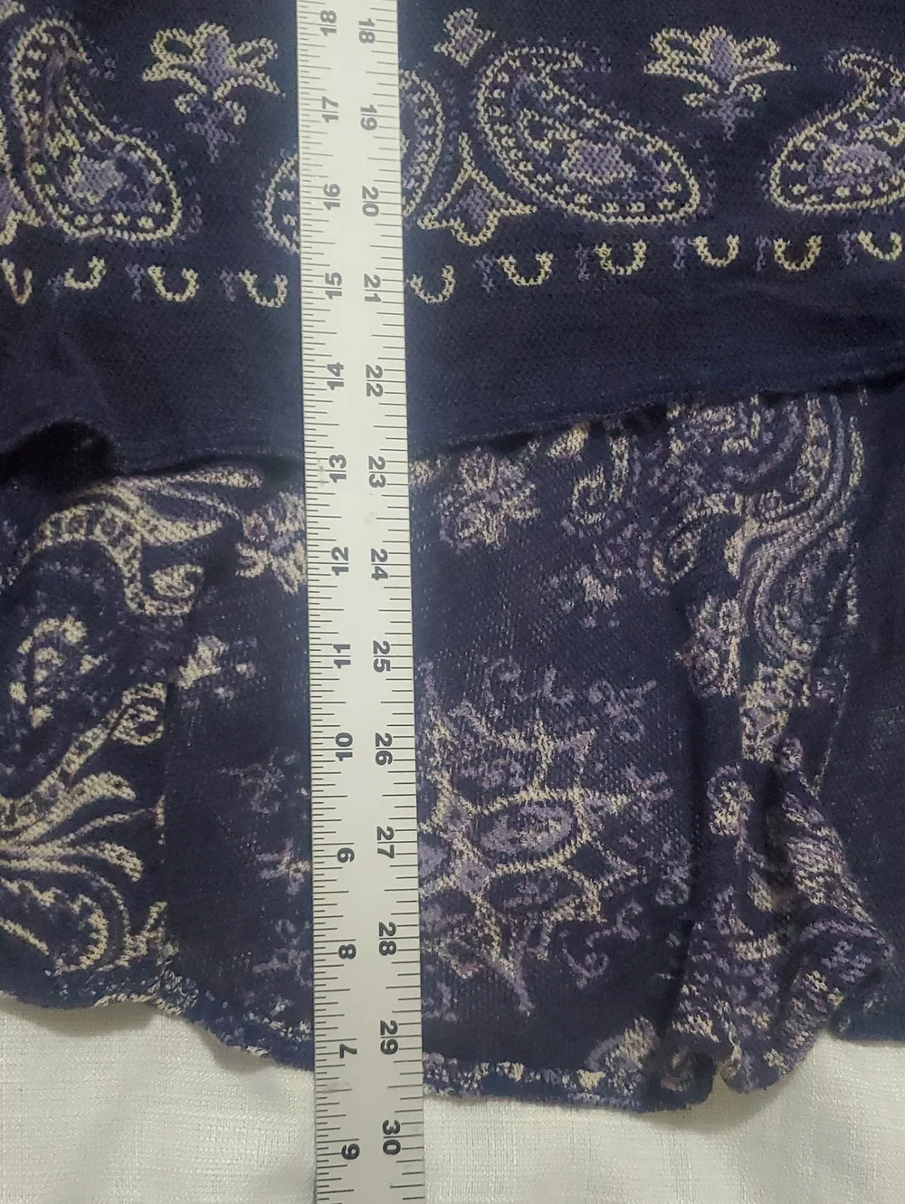 Free People No Matter What Women’s Navy Bandana-Print Lightweight Top Size S
